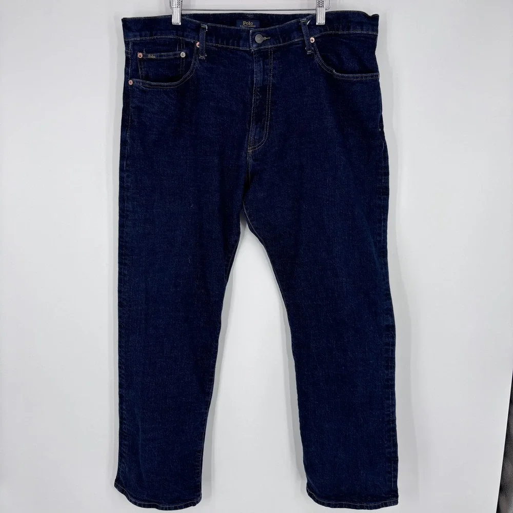 Polo Ralph Lauren Jeans Mens 40x30 (Tag 40x32) Dark Wash Classic Fit Heavyweight